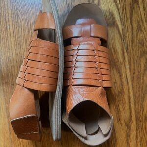 Vince Women's brown gladiator Leather Sandals 7